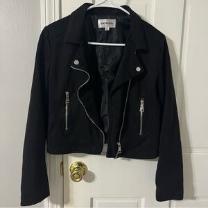 black suede jacket